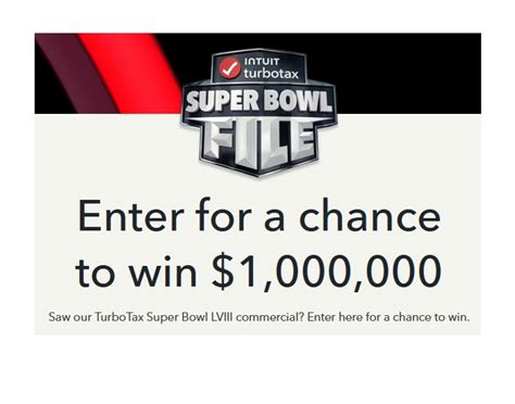 turbotax kickoff|The TurboTax Super Bowl File Sweepstakes 2024